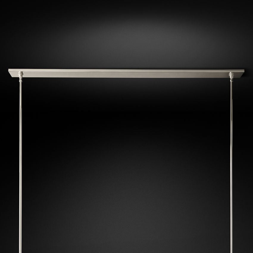 Ravelle Luxe Glass Linear Chandelier 73"