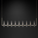 Ravelle Luxe Glass Linear Chandelier 73"