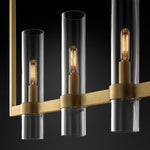 Ravelle Luxe Glass Linear Chandelier 73"