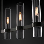 Ravelle Luxe Glass Linear Chandelier 73"