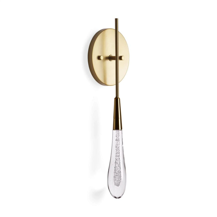 Soltaire Raindrop Glass Wall Sconces