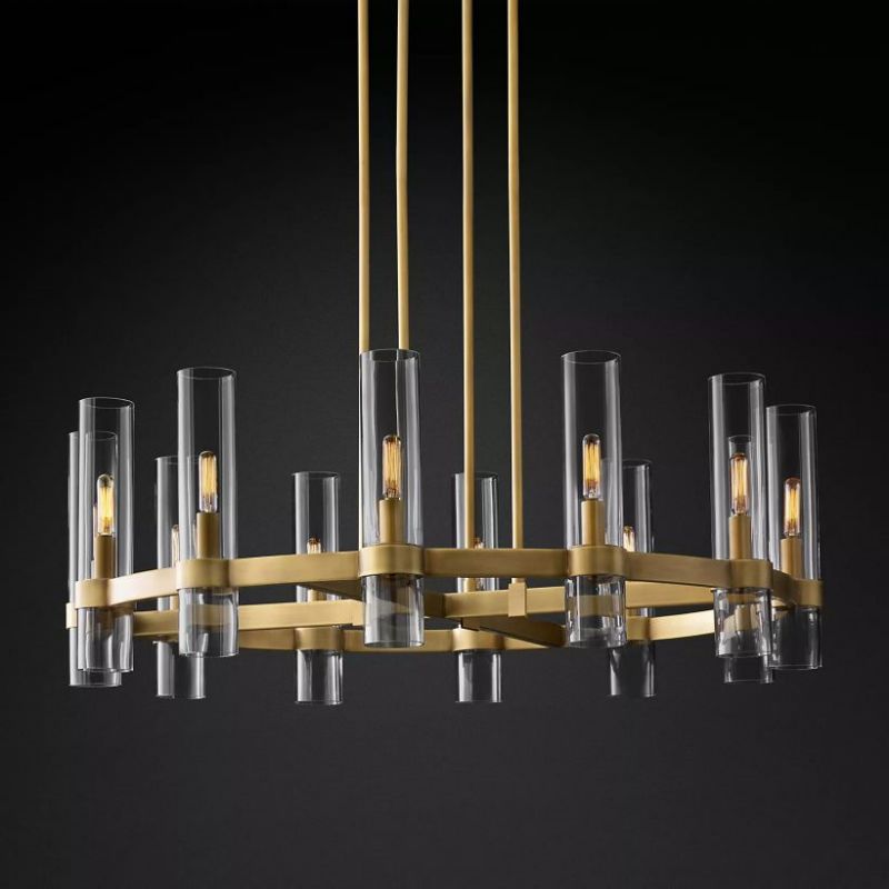 Ravelle Round Chandelier 36" - ebuylight