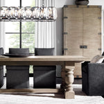 Harlow Faceted Crystal Rectangle Chandelier 62"