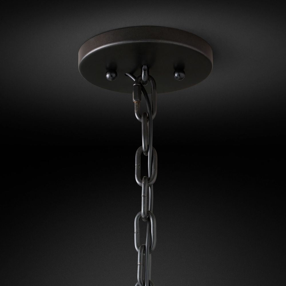 Harlow Faceted Crystal Round Chandelier 43"