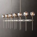 Boule De Crystal Double Linear Chandelier 60"