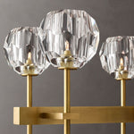 Boule De Crystal Double Linear Chandelier 60"
