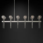Boule De Crystal Double Linear Chandelier 60"