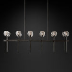 Boule De Crystal Double Linear Chandelier 60"