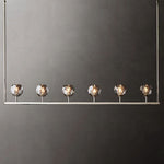 Boule De Crystal Linear Chandelier 60"