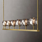 Boule De Crystal Linear Chandelier 60"