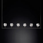 Boule De Crystal Linear Chandelier 60"