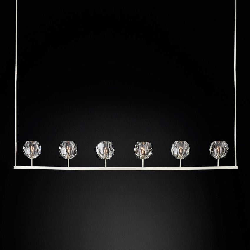 Boule De Crystal Linear Chandelier 60"