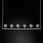 Boule De Crystal Linear Chandelier 60"