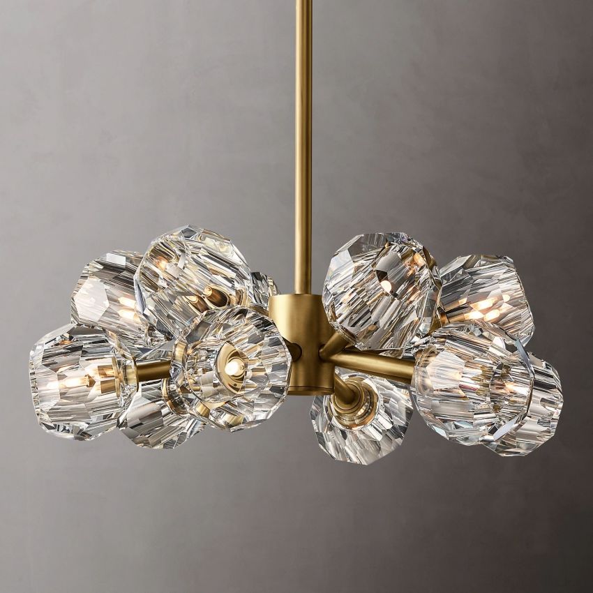 Boule De Crystal Round Chandelier 24"