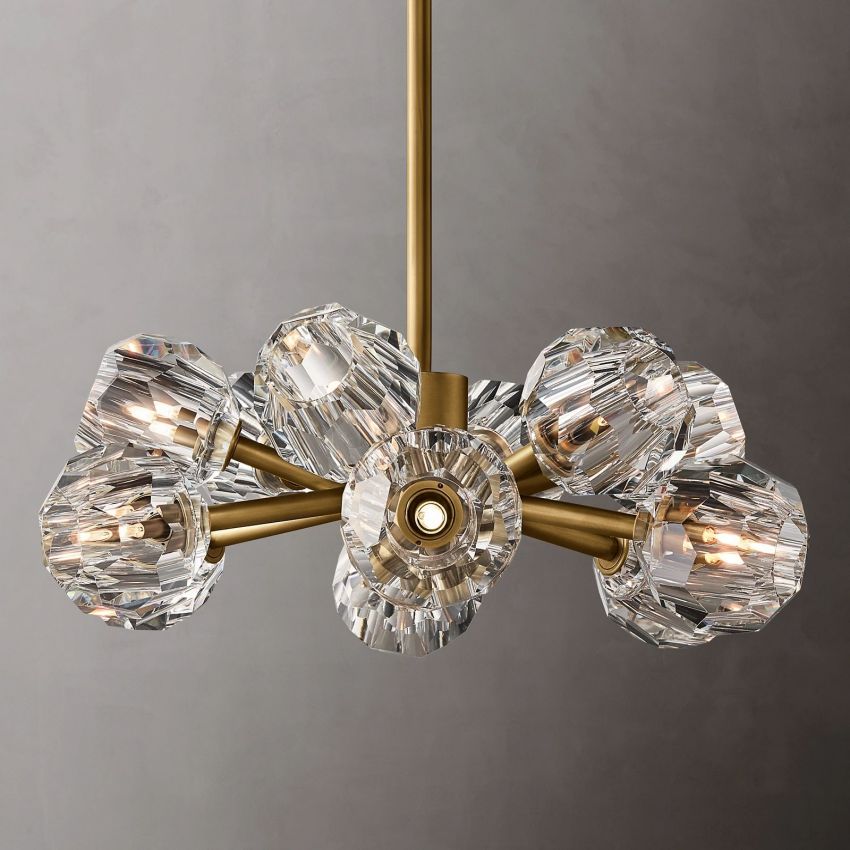 Boule De Crystal Round Chandelier 24"