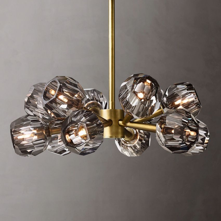 Boule De Crystal Round Chandelier 24"