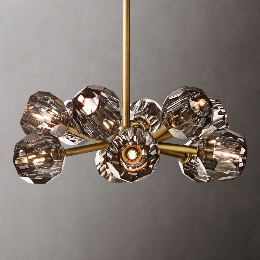 Boule De Crystal Round Chandelier 24"