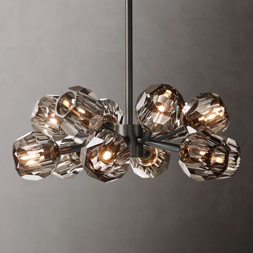 Boule De Crystal Round Chandelier 24"