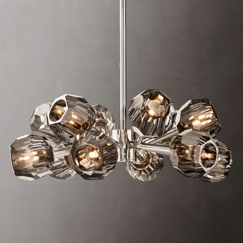 Boule De Crystal Round Chandelier 24"