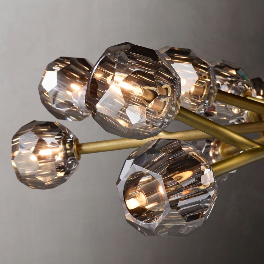 Boule De Crystal Round Chandelier 48"