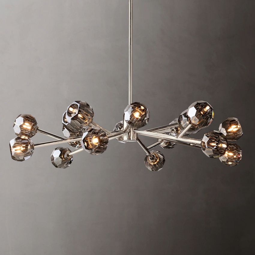 Boule De Crystal Round Chandelier 48"