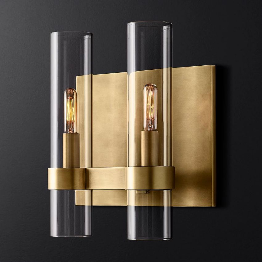 Ravelle Luxe Glass Double Wall Sconce