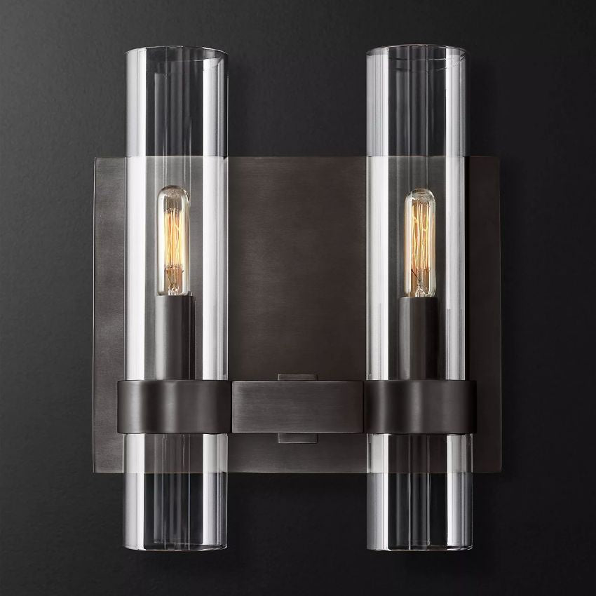 Ravelle Luxe Glass Double Wall Sconce