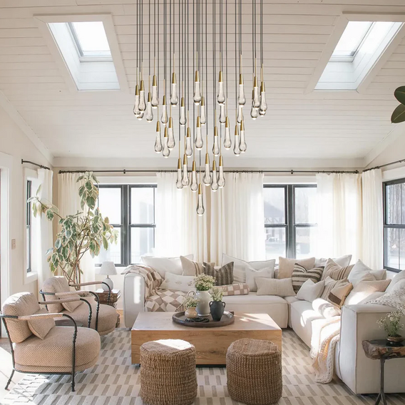Soltaire Raindrop Crystal Round Chandelier