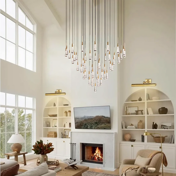 Soltaire Raindrop Crystal Round Chandelier