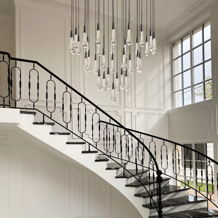 Soltaire Raindrop Crystal Round Chandelier