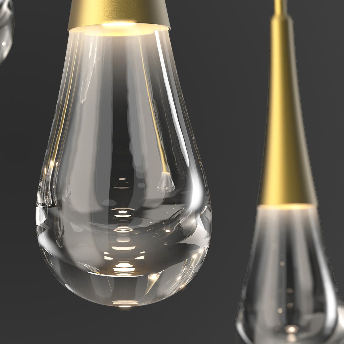 Water Drop Liquid Round Chandelier