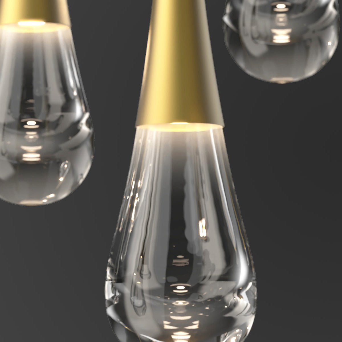 Water Drop Liquid Round Chandelier