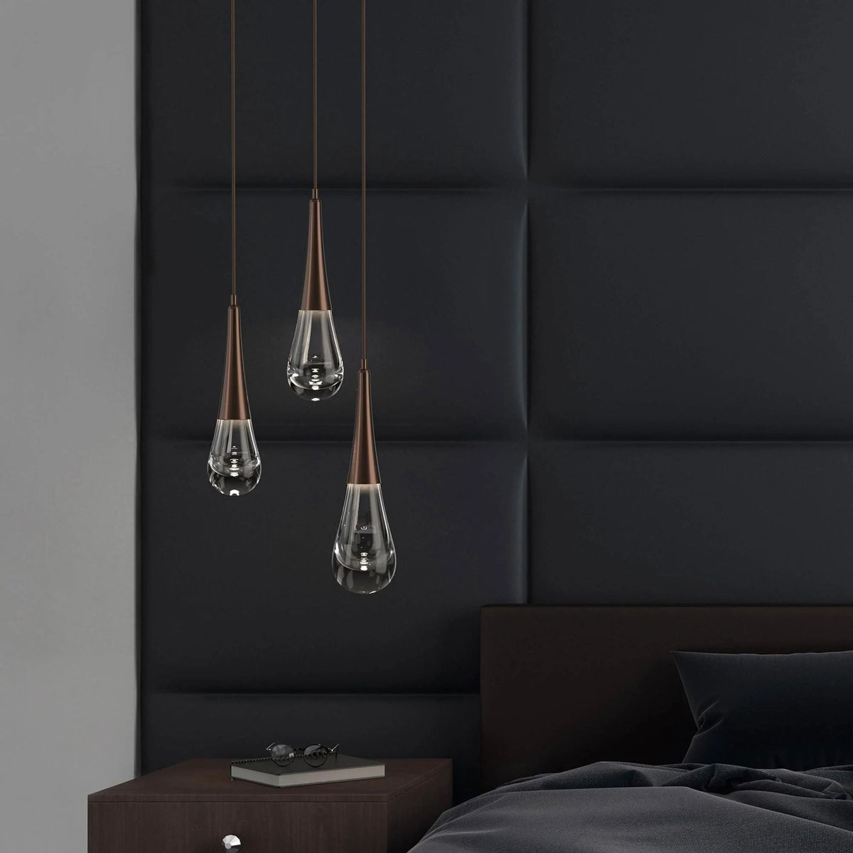 Water Drop Liquid Round Chandelier