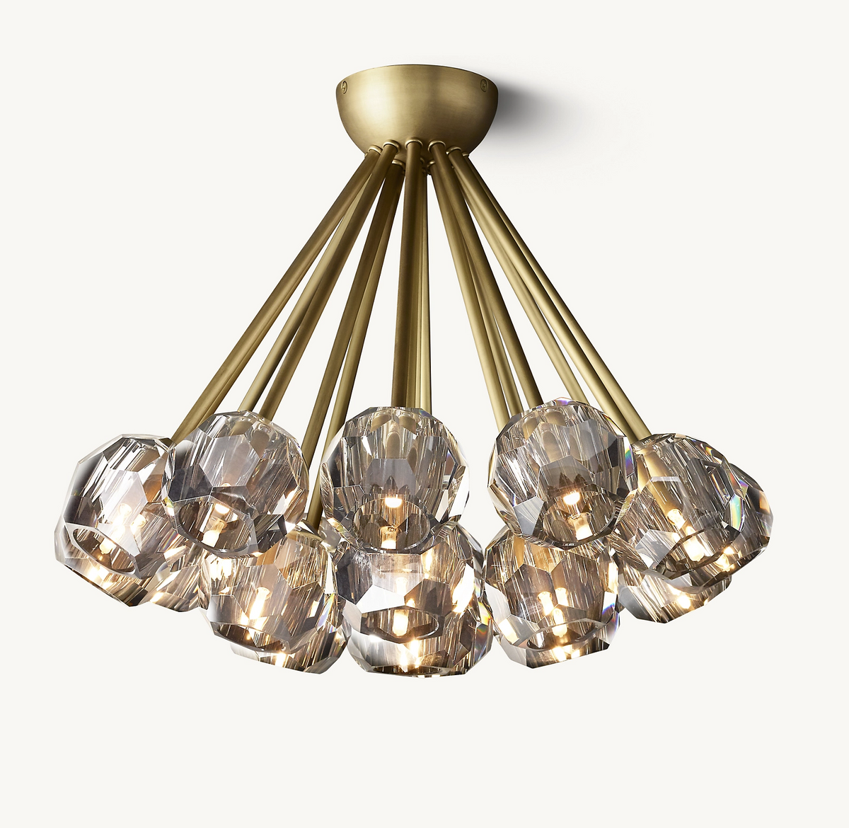 Boule De Cristal Flush Mount 24"