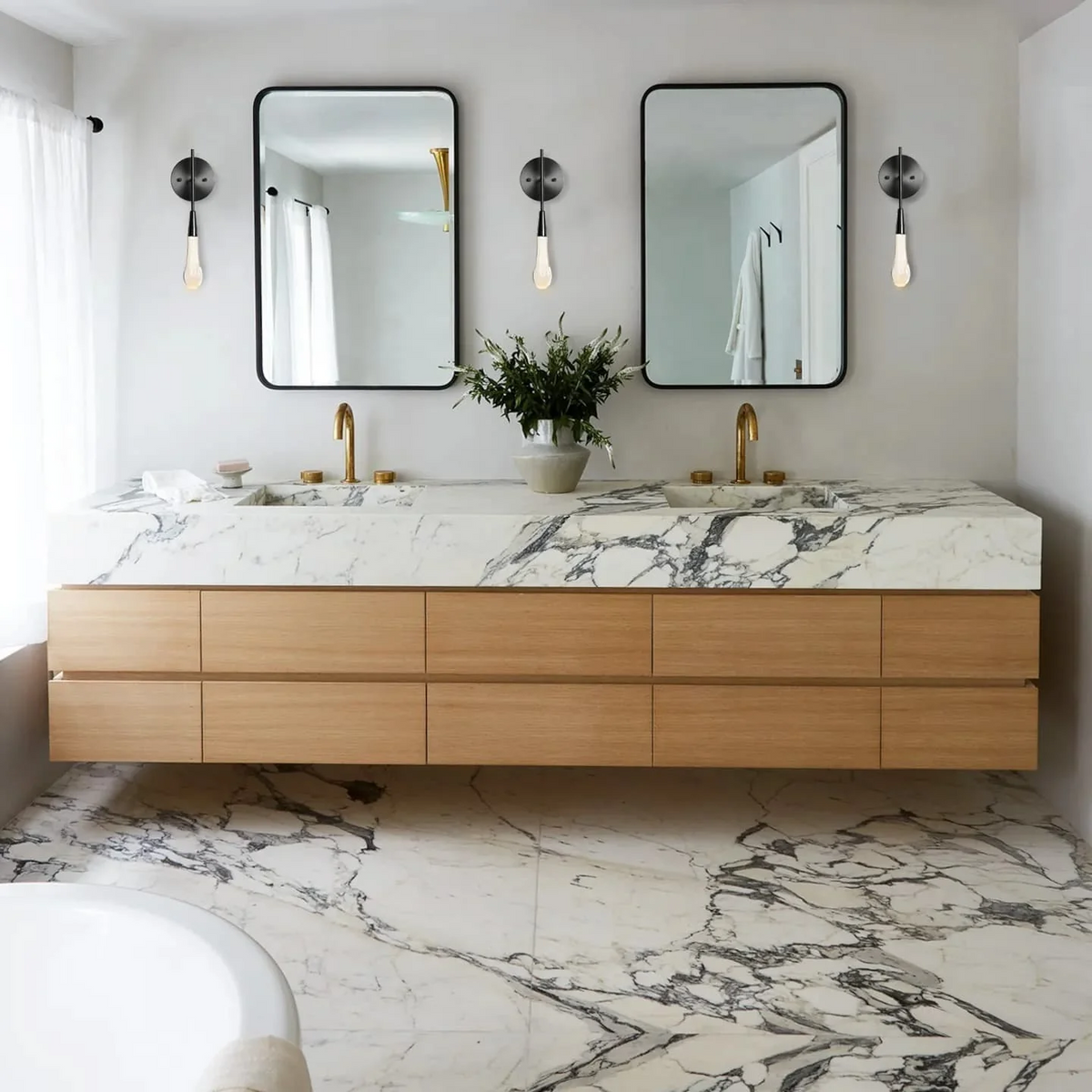 Soltaire Raindrop Glass Wall Sconces