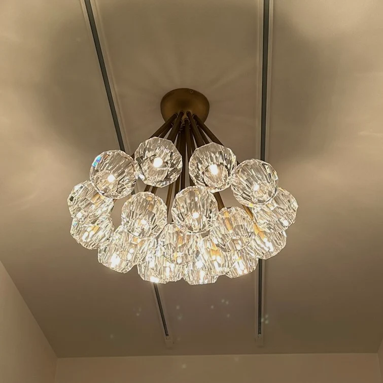 Boule De Cristal Flush Mount 24"