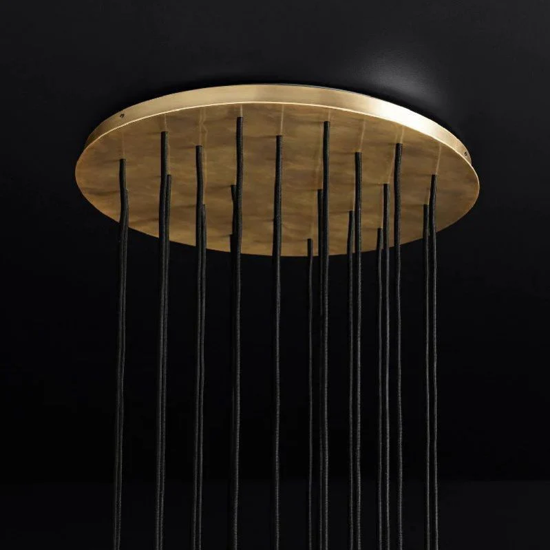 Boule De Crystal Round Cluster Chandelier 24"