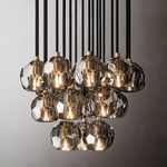 Boule De Crystal Round Cluster Chandelier 19"