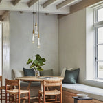 Soltaire Raindrop Crystal 3-Light Round Pendant